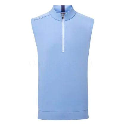 Oscar Jacobson Drew 1/4 Zip Golf Vest Dodger Blue OJTS0350
