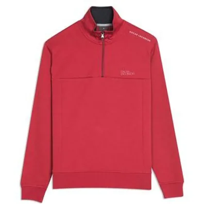 Oscar Jacobson Hawkes Tour Golf Sweater - Dark Red