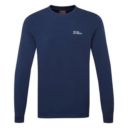 Oscar Jacobson Johnstone Tour Crewneck Golf Sweater Navy OJTOP0285-N