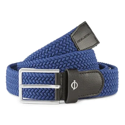 OSCAR JACOBSON MAXWELL BRAIDED GOLF BELT - TEAL