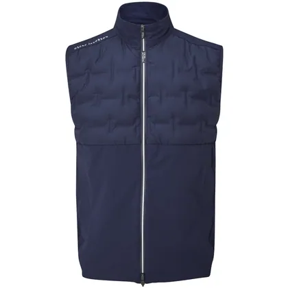 OSCAR JACOBSON QUINN PADDED GILET - NAVY