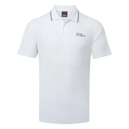 Oscar Jacobson Stanley Golf Polo Shirt White OJTS0072