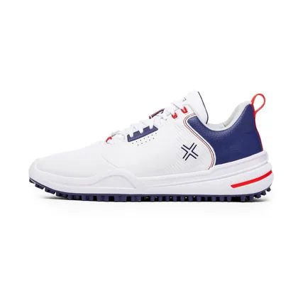PAYNTR X 003 F Spikeless Golf Shoes (White & Navy)