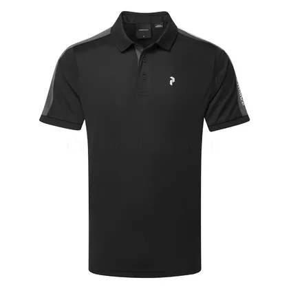 Peak Performance Player Golf Polo Shirt Black/Motion Grey G79490050