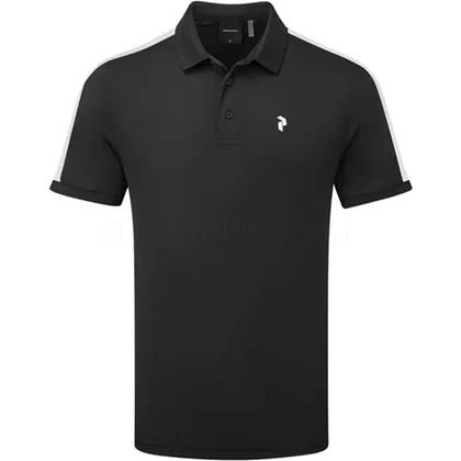 Peak Performance Player Golf Polo Shirt Black/White G79490290