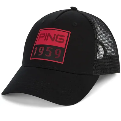 PING 1959 GOLF TRUCKER CAP - BLACK