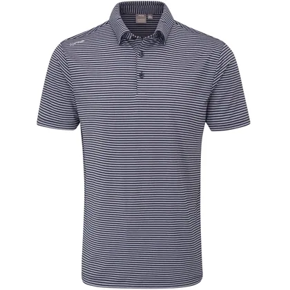 PING 2026 LANGFORD GOLF POLO SHIRT - NAVY / WHITE