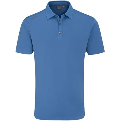 PING 2026 LINDUM GOLF POLO SHIRT - BLUE YONDER