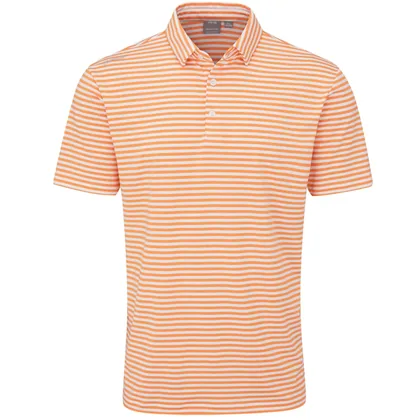 PING 2026 OWAIN GOLF POLO SHIRT - TANGERINE / WHITE