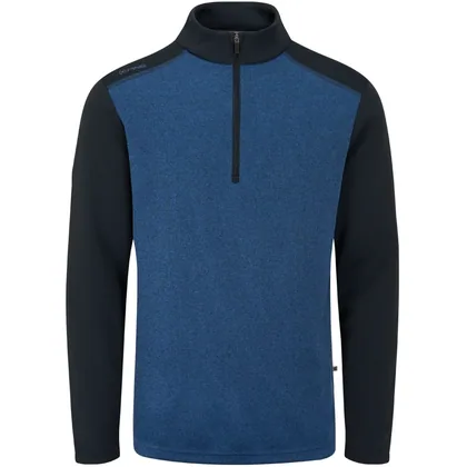PING 2026 RAMSEY THERMAL FLEECE GOLF JUMPER - INKY MARL / NAVY