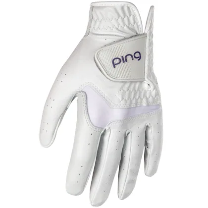 PING 2026 SPORT LADIES 261 GOLF GLOVE - WHITE / PURPLE