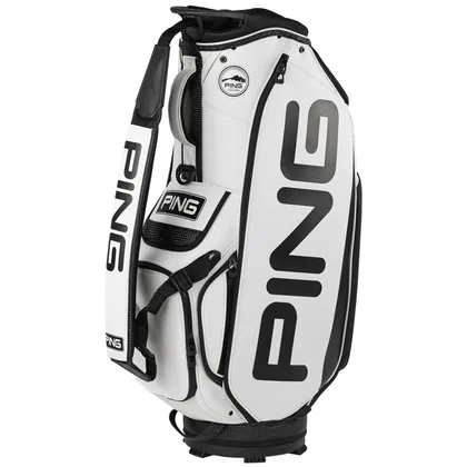 PING 2026 TOUR STAFF BAG - WHITE / BLACK