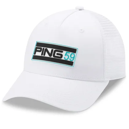 PING 2026 TRUCKER 59 GOLF CAP - WHITE