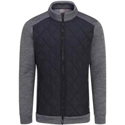 Ping Aaran Quilted Hybrid Golf Jacket - Steel Marl