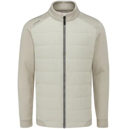 PING AIDEN HYBRID FLEECE GOLF JACKET - WILLOW MARL