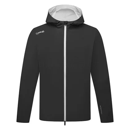 Ping AquaDrive Hooded Waterproof Golf Jacket Black P03813-C1026