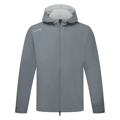 Ping AquaDrive Hooded Waterproof Golf Jacket Carbon P03813-C1478