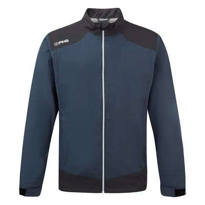 Ping AquaDrive Waterproof Golf Jacket Oxford Blue/Black P03757-OBL