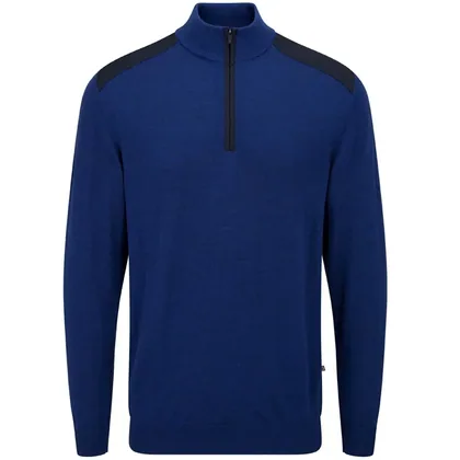 PING CRANFORD 1/2 ZIP GOLF SWEATER - INKY MARL