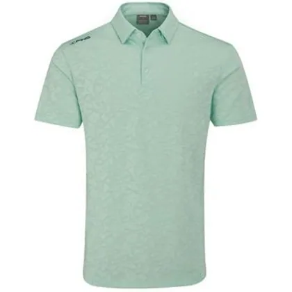 Ping Geo Camo Golf Polo Shirt - Misty Green