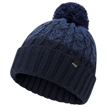 Ping Holland Knit Pom Golf Beanie Navy/Deep Sea Blue P03834-C1513