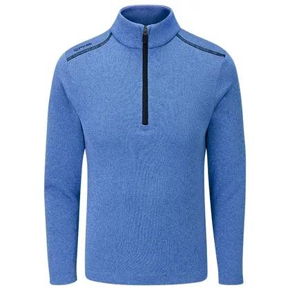 Ping Junior Ramsey 1/2 Zip Golf Sweater Snorkel Blue Marl P03356-SM45