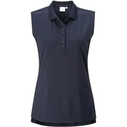 Ping Ladies Solene Sleeveless Golf Polo - Navy