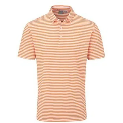Ping Owain Golf Polo Shirt - Tangerine
