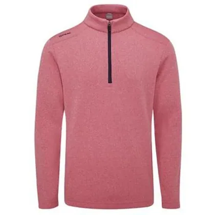 Ping Ramsey Midlayer Golf Sweater - Rhapsody Pink Marl