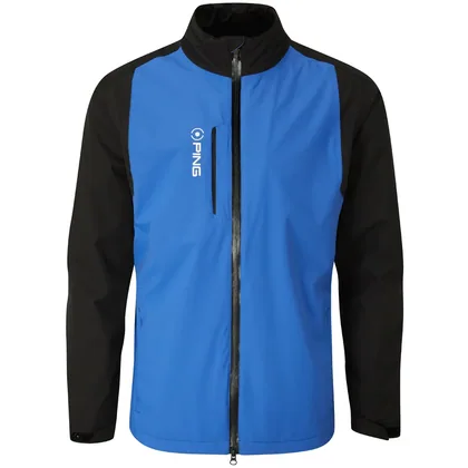 PING SENSORDRY PRO WATERPROOF GOLF JACKET - DELPH BLUE / BLACK