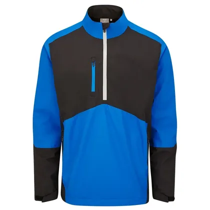 PING SENSORDRY S2 PRO HALF ZIP WATERPROOF JACKET - CLASSIC BLUE / BLACK