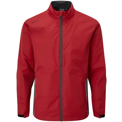 PING SENSORDRY WATERPROOF GOLF JACKET - FIREBRICK / ASPHALT
