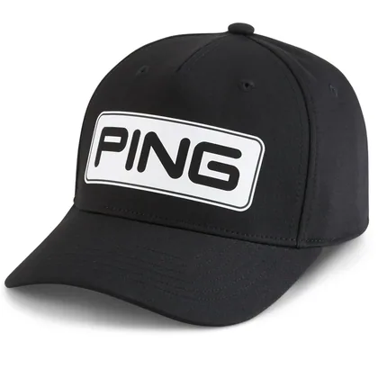 PING TOUR CLASSIC GOLF HAT - BLACK / WHITE