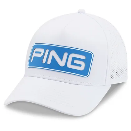 Ping Tour Vented Delta Golf Cap White/Fresh Water P03642-107