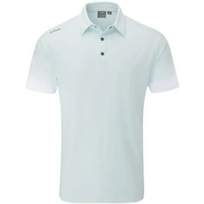 Ping Ty Golf Polo Shirt - Seaspray/White