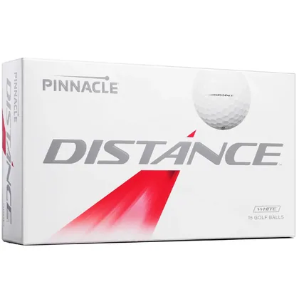 PINNACLE 2026 DISTANCE GOLF BALLS - WHITE - 15 BALL PACK