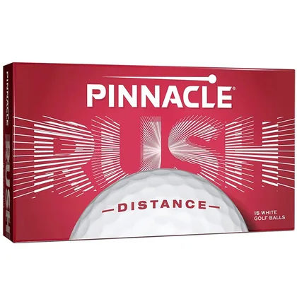 PINNACLE RUSH DISTANCE GOLF BALLS - WHITE 15 BALL PACK