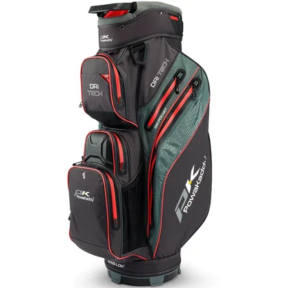POWAKADDY 2026 DRI-TECH GOLF CART BAG – BLACK / RED +FREE GIFT