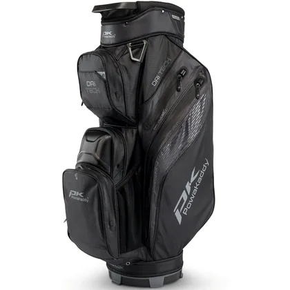 POWAKADDY 2026 DRI-TECH GOLF CART BAG – STEALTH BLACK +FREE GIFT