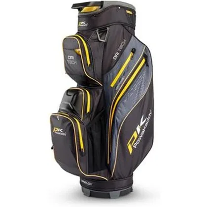 PowaKaddy Dri-Tech Waterproof Golf Cart Bag - Black/Yellow