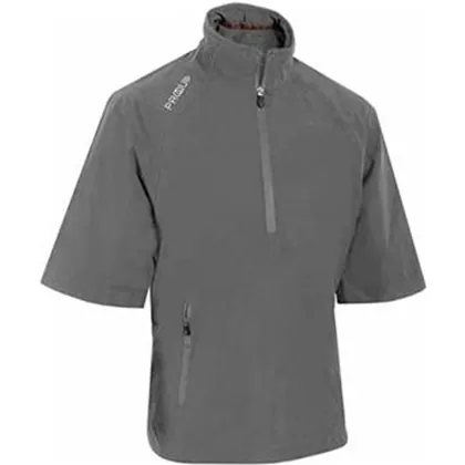 ProQuip Tempest Half Sleeve Golf Waterproof Jacket - Grey