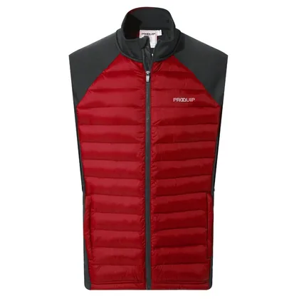 PROQUIP YARE THERMA-TEC® QUILTED HYBRID GILET - BLACK / RED