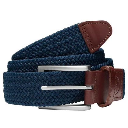 PUMA 2026 BRAIDED WOVEN GOLF BELT - DEEP NAVY
