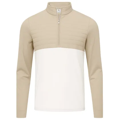 PUMA 2026 CLOUDSPUN TECH HYBRID MIDLAYER - ICE COFFEE