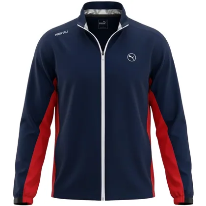 PUMA 2026 DRYLBL RAIN JACKET - NAVY BLAZER / STRONG RED