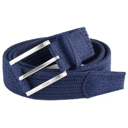 Puma Braided Weave Golf Belt Deep Navy 054957-01