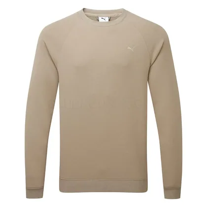 Puma Cloudspun Fleece Crew Golf Sweater Ice Coffee 635473-02