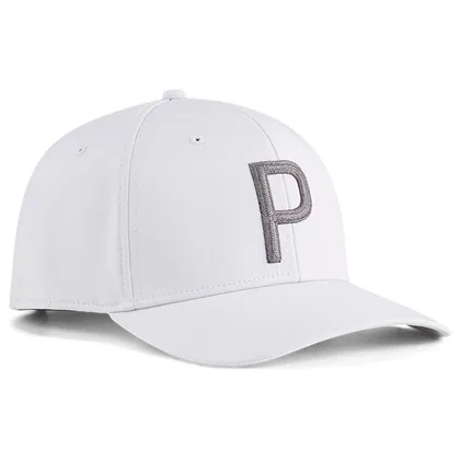 Puma Heritage P Tech Golf Cap Platino Grey/Shady Grey 026328-16