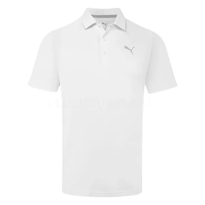 Puma Icon 2.0 Golf Polo Shirt White Glow 631063-02