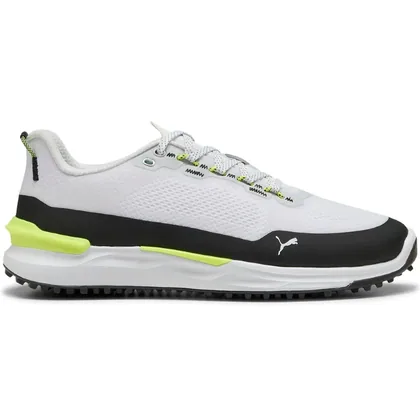 PUMA IGNITE ELEVATE X SPIKELESS GOLF SHOES - WHITE / BLACK / YELLOW